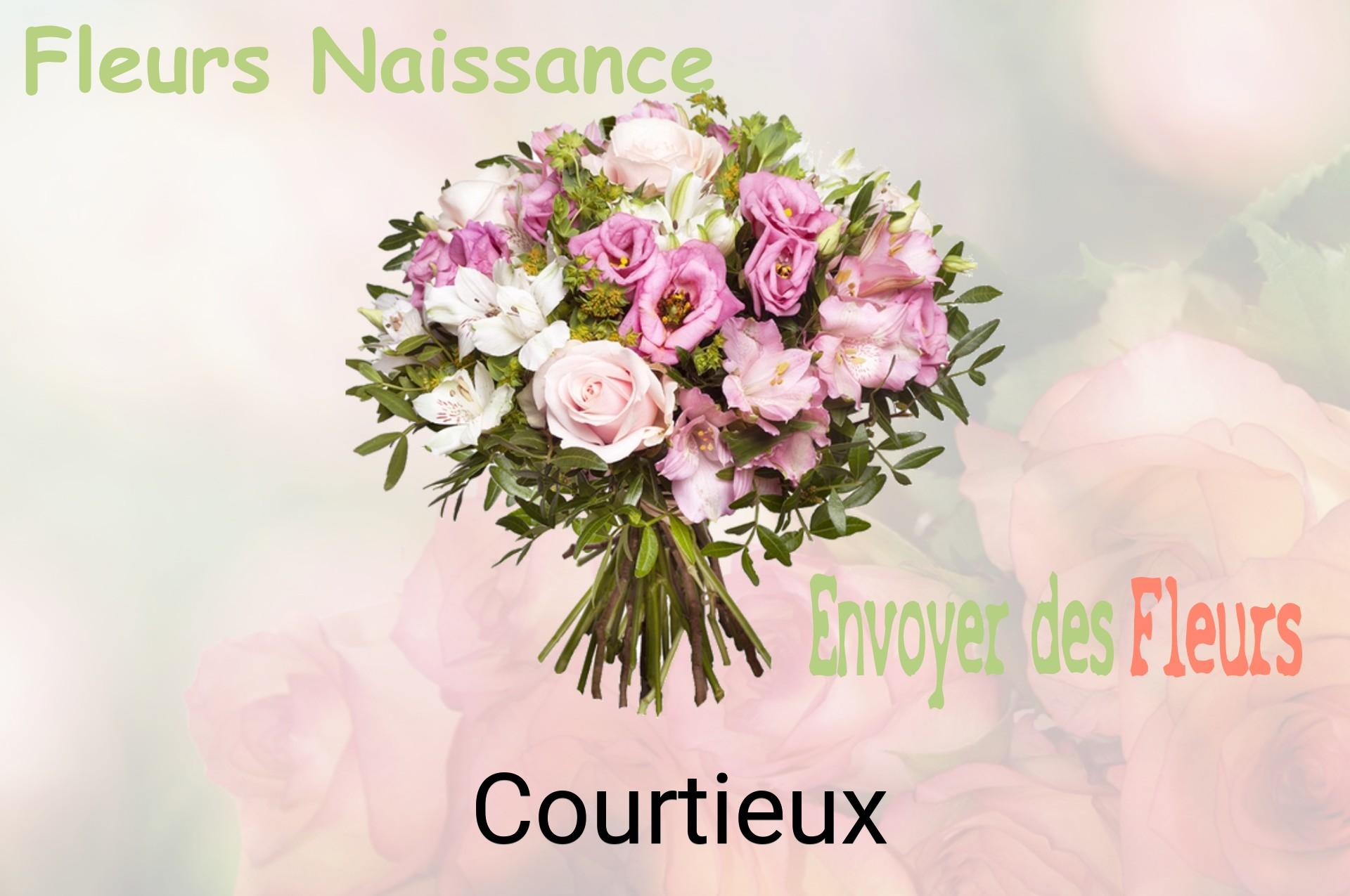 Bouquet de fleurs de naissance livré à Courtieux